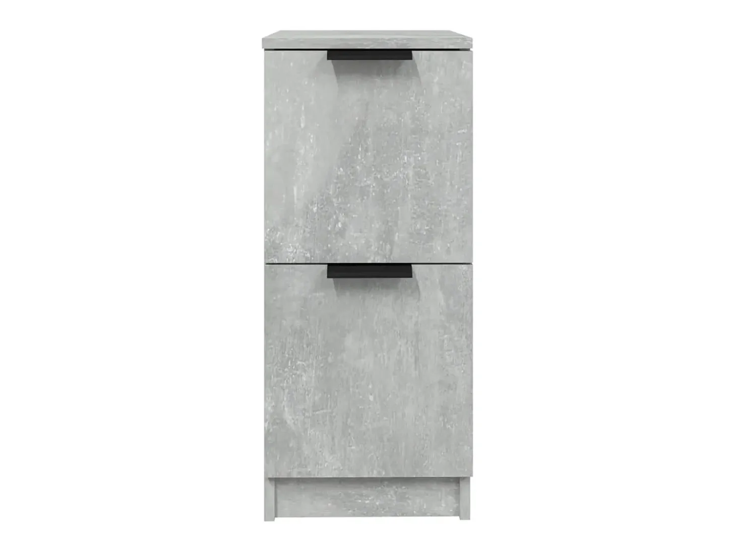 Aparador buffet cómoda armario mueble organizador cocina salón salón juego de 2 30 x 30 x 70 cm madera contrachapada gris 02_0036843