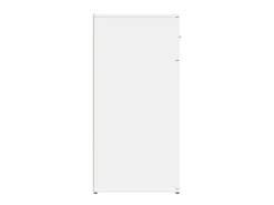 Aparador buffet cómoda armario mueble organizador cocina salón salón juego de 2 79 x 38 x 80 cm madera contrachapada blanca 02_0036685