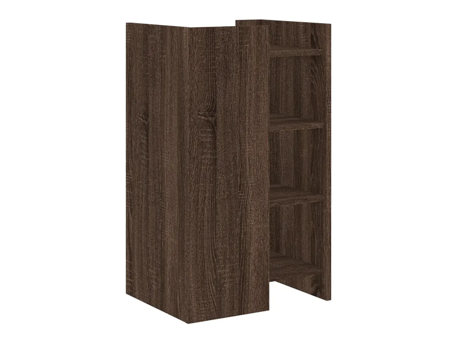 Aparador buffet cómoda armario unidad de almacenamiento organizador cocina salón salón 45 x 35 x 75 cm madera contrachapada marrón 02_0031260