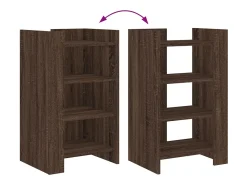 Aparador buffet cómoda armario unidad de almacenamiento organizador cocina salón salón 45 x 35 x 75 cm madera contrachapada marrón 02_0031260