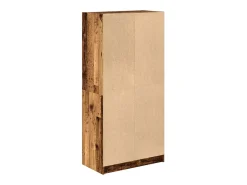 Aparador buffet cómoda armario mueble organizador cocina salón salón alto con puertas madera vieja 68 x 37 x 142 cm madera contrachapada marrón 02_0032248
