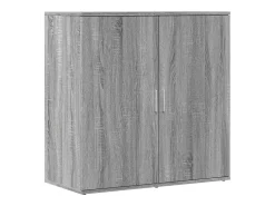 Aparador buffet cómoda armario unidad de almacenamiento organizador cocina salón salón juego de 2 sonoma 79 x 38 x 80 cm madera contrachapada gris 02_0036970