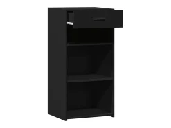 Aparador buffet cómoda armario mueble organizador cocina salón salón 45 x 42,5 x 93 cm madera contrachapada negra 02_0035948