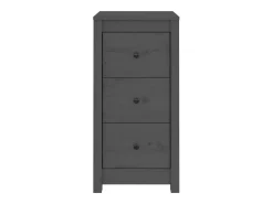 Aparador buffet cómoda armario unidad de almacenamiento organizador cocina salón salón juego de 2 40 x 35 x 80 cm madera maciza de pino gris 02_0036839