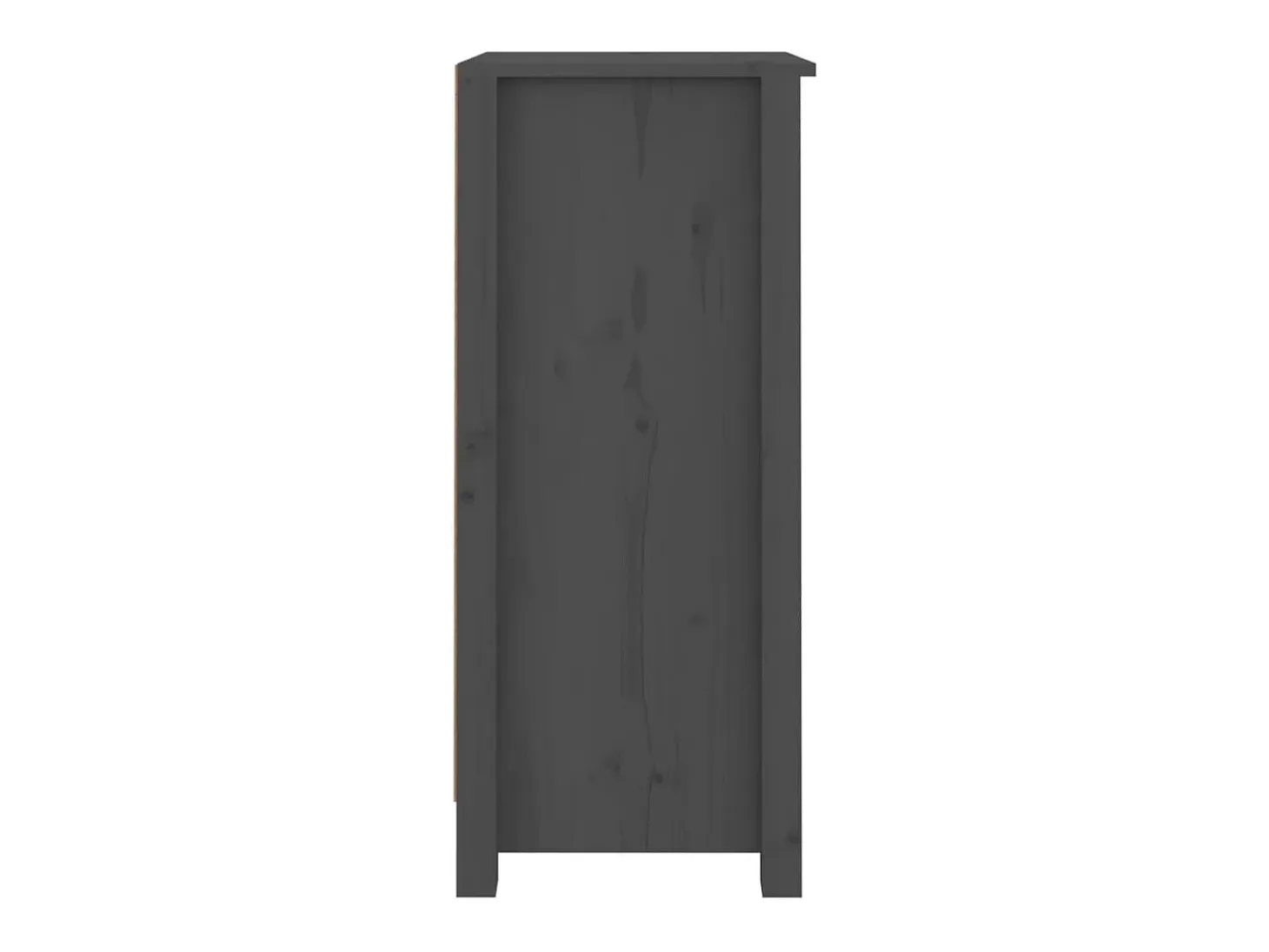 Aparador buffet cómoda armario unidad de almacenamiento organizador cocina salón salón juego de 2 40 x 35 x 80 cm madera maciza de pino gris 02_0036839