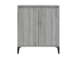 Aparador buffet cómoda armario unidad de almacenamiento organizador cocina salón salonsonoma 60 x 35 x 70 cm madera contrachapada gris 02_0036408