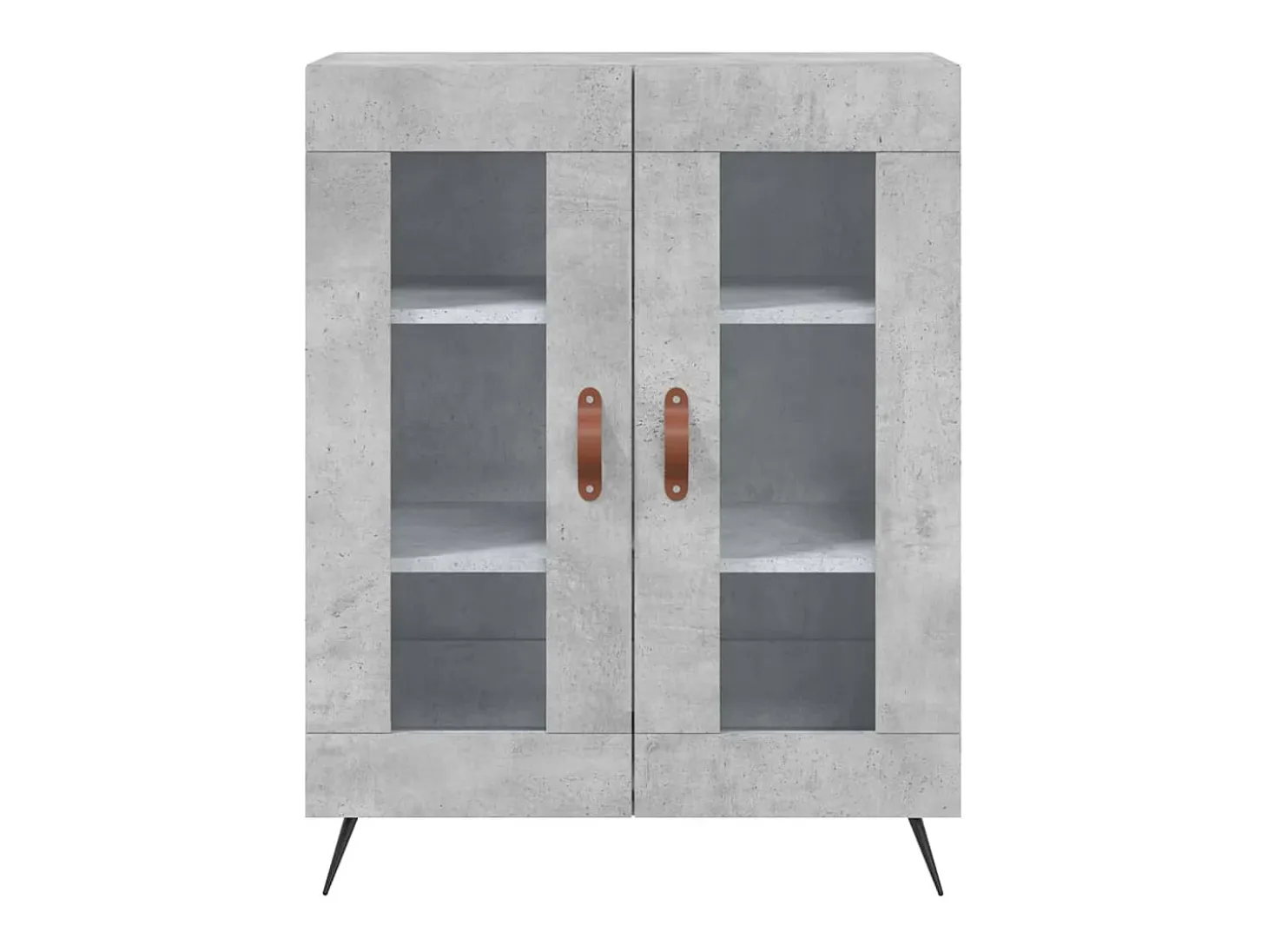 Aparador buffet cómoda armario mueble organizador cocina salón salón alto 69,5 x 34 x 180 cm madera contrachapada gris 02_0034623
