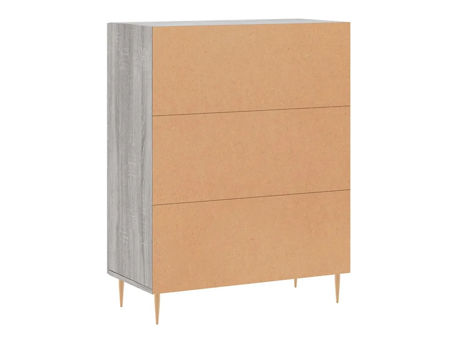 Aparador buffet cómoda armario unidad de almacenamiento organizador cocina salón salonsonoma 69,5 x 34 x 90 cm madera contrachapada gris 02_0036456
