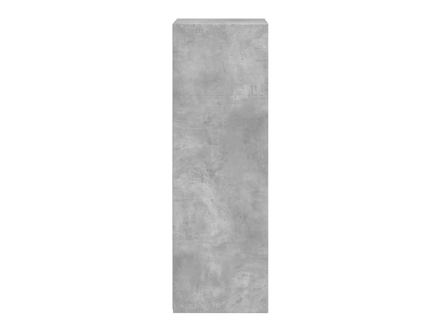 Aparador buffet cómoda armario mueble organizador cocina salón salón alto 50 x 41 x 124 cm madera contrachapada gris 02_0034446