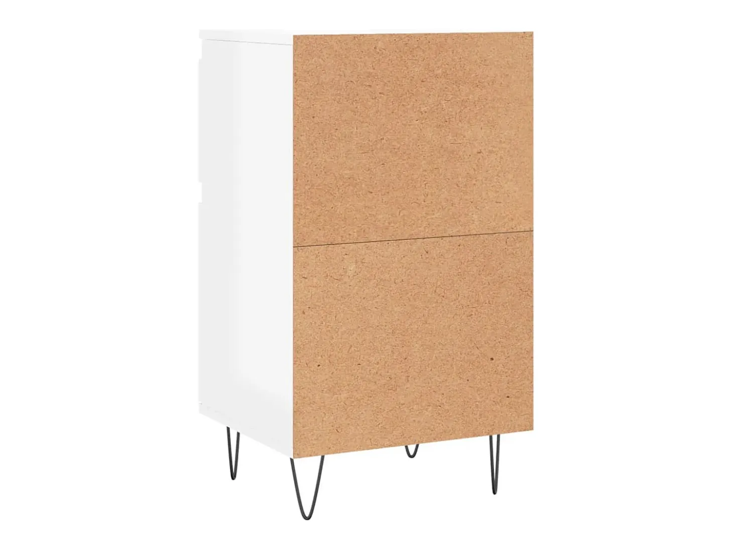 Aparador buffet cómoda armario mueble organizador cocina salón salón juego de 2 brillante 40 x 35 x 70 cm blanco madera contrachapada 02_0036706