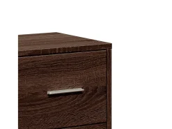 Aparador buffet cómoda armario unidad de almacenamiento organizador cocina salón salón 60 x 31 x 84 cm madera contrachapada marrón 02_0031283