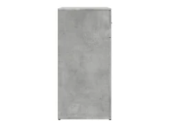 Aparador buffet cómoda armario unidad de almacenamiento organizador cocina salón salón juego de 2 79 x 38 x 80 cm madera contrachapada gris 02_0036868