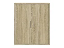 Aparador buffet cómoda armario unidad de almacenamiento organizador cocina salón salón juego de 2 sonoma 60 x 31 x 70 cm madera contrachapada marrón 02_0036814