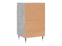 Aparador buffet cómoda armario mueble organizador cocina salón salón juego de 2 40 x 35 x 70 cm madera contrachapada negra 02_0036845