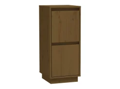 Aparador buffet cómoda armario mueble organizador cocina salón salón juego de 2 31,5 x 34 x 75 cm madera maciza de pino marrón 02_0036883