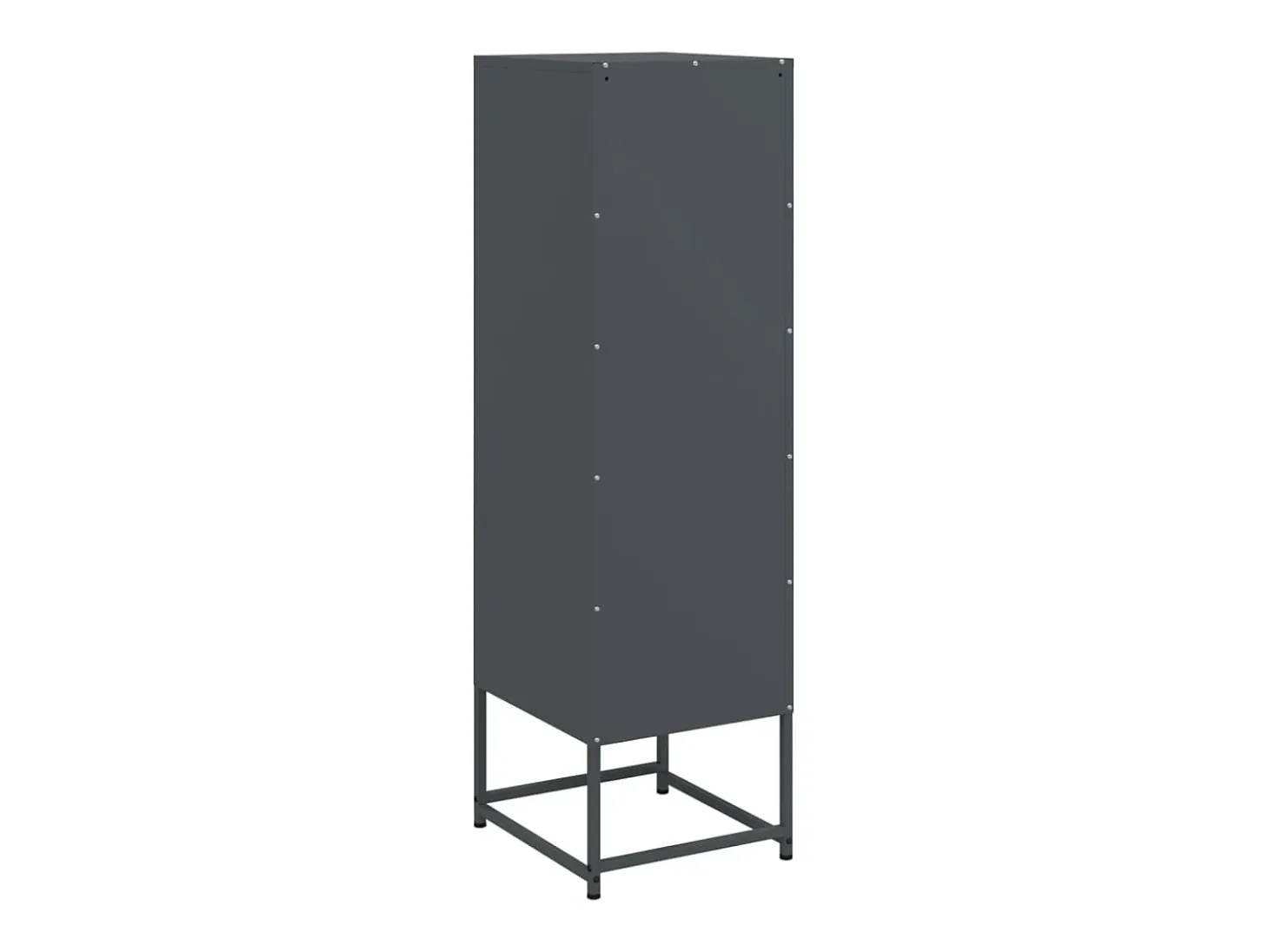 Aparador buffet cómoda armario mueble organizador cocina salón salón alto 36 x 39 x 123 cm acero antracita 02_0032201