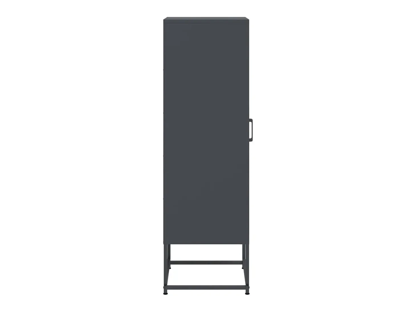 Aparador buffet cómoda armario mueble organizador cocina salón salón alto 36 x 39 x 123 cm acero antracita 02_0032201