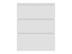 Aparador buffet cómoda armario unidad de almacenamiento organizador cocina salón salón 60 x 35 x 76 cm madera contrachapada blanco 02_0030372