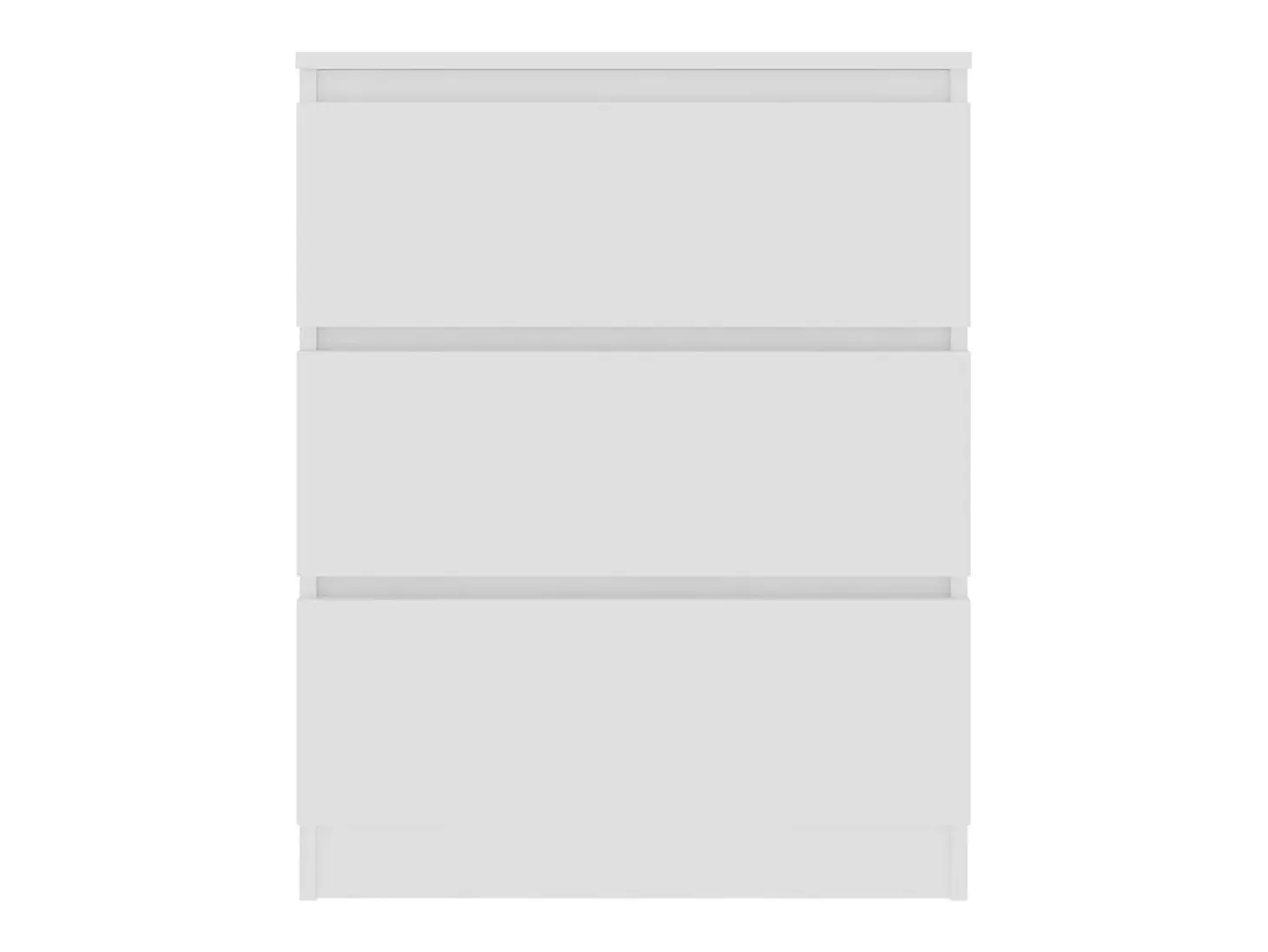 Aparador buffet cómoda armario unidad de almacenamiento organizador cocina salón salón 60 x 35 x 76 cm madera contrachapada blanco 02_0030372