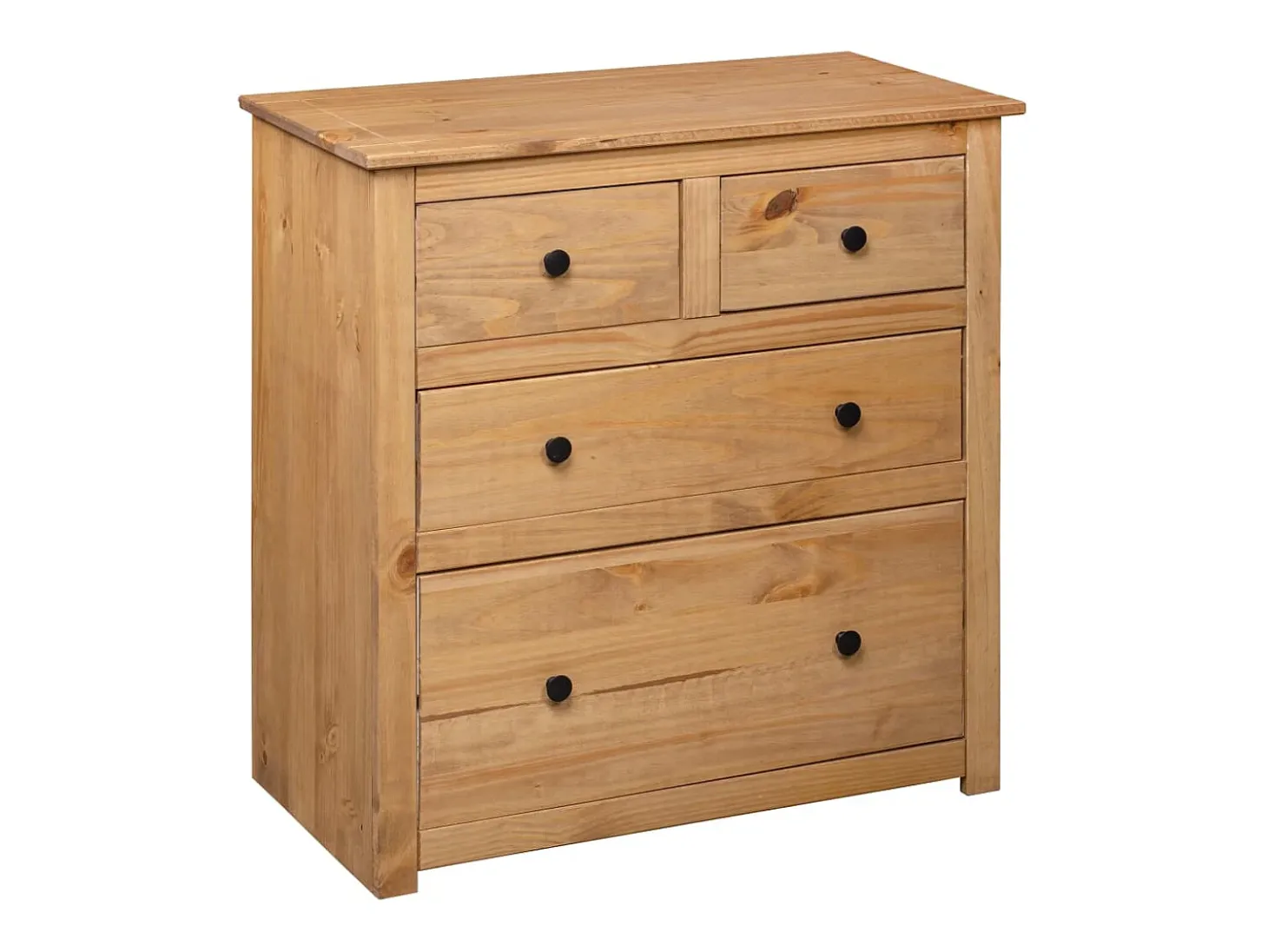 Aparador buffet cómoda armario unidad de almacenamiento organizador cocina salón salón 80 x 40 x 83 cm Pino gama Panamá marrón 02_0029659