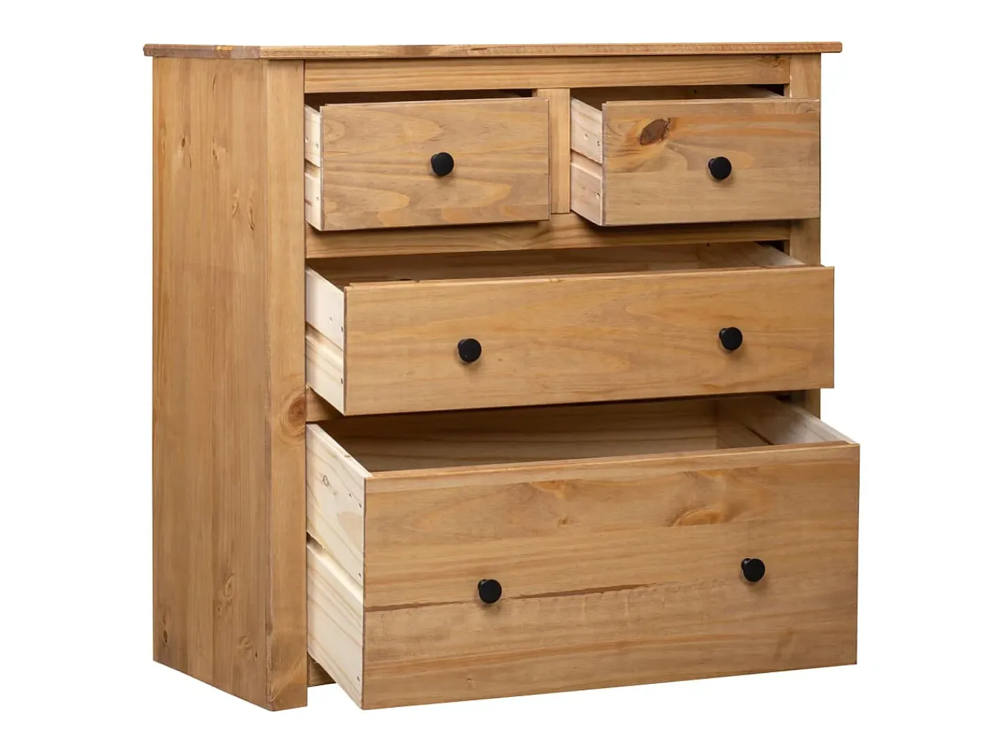 Aparador buffet cómoda armario unidad de almacenamiento organizador cocina salón salón 80 x 40 x 83 cm Pino gama Panamá marrón 02_0029659