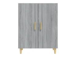 Aparador buffet cómoda armario unidad de almacenamiento organizador cocina salón salonsonoma 70 x 34 x 90 cm madera contrachapada gris 02_0036509