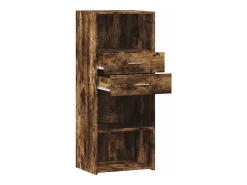 Aparador buffet cómoda armario mueble organizador cocina salón salón alto 50 x 42,5 x 124 cm madera contrachapada marrón 02_0033366