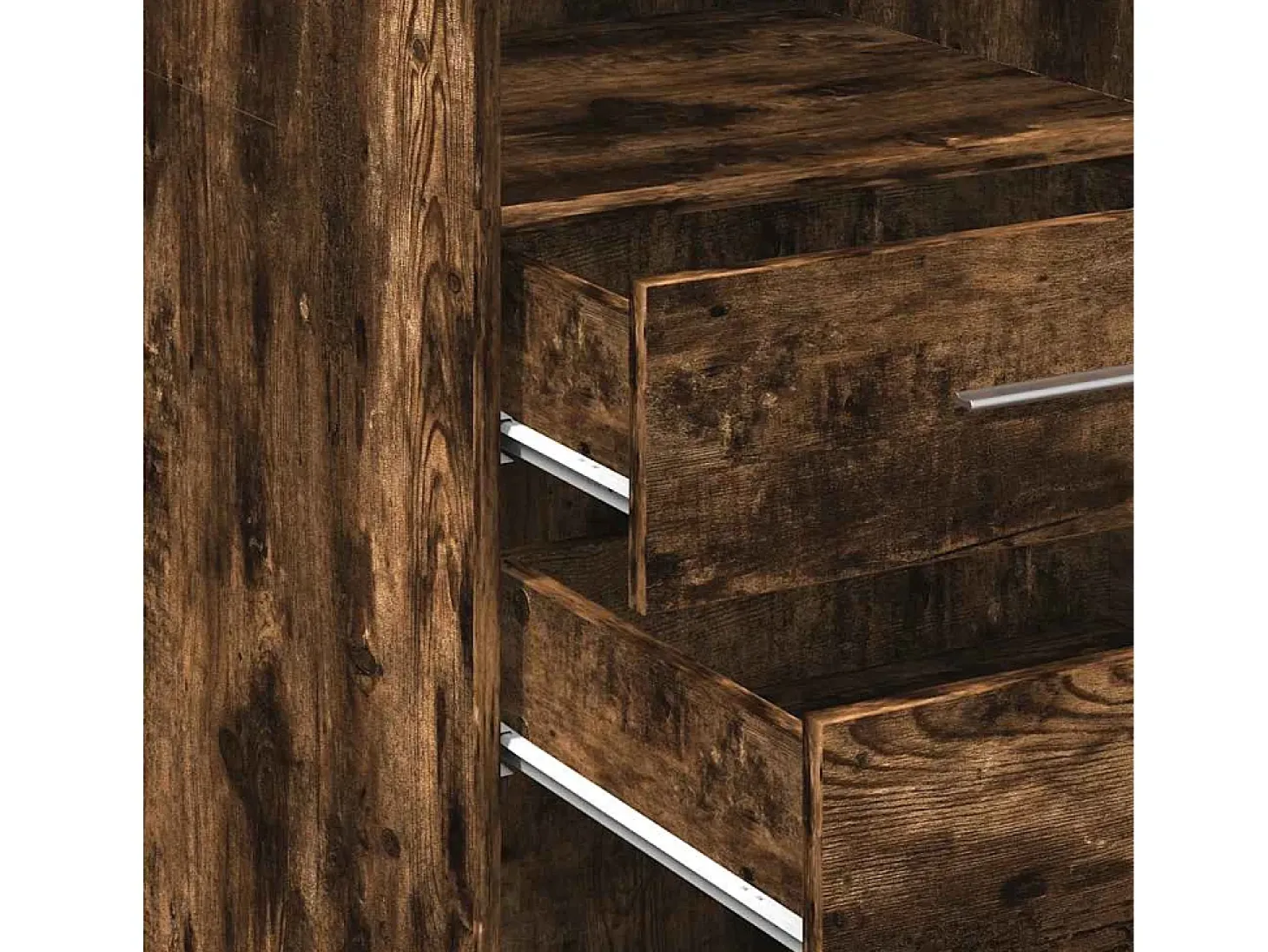 Aparador buffet cómoda armario mueble organizador cocina salón salón alto 50 x 42,5 x 124 cm madera contrachapada marrón 02_0033366