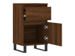 Aparador buffet cómoda armario mueble organizador cocina salón salón juego de 2 40 x 35 x 70 cm madera contrachapada marrón 02_0036768