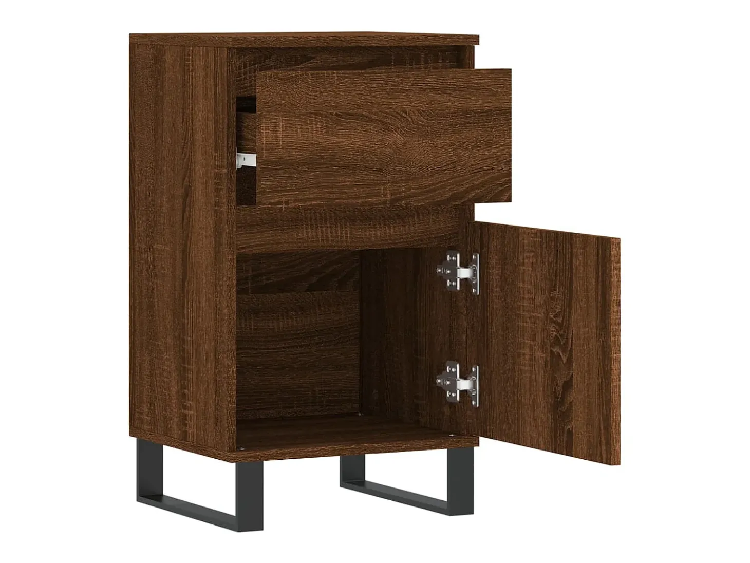 Aparador buffet cómoda armario mueble organizador cocina salón salón juego de 2 40 x 35 x 70 cm madera contrachapada marrón 02_0036768