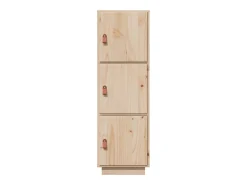 Aparador buffet cómoda armario mueble organizador cocina salón salón alto 34 x 40 x 108,5 cm madera maciza de pino marrón 02_0032185