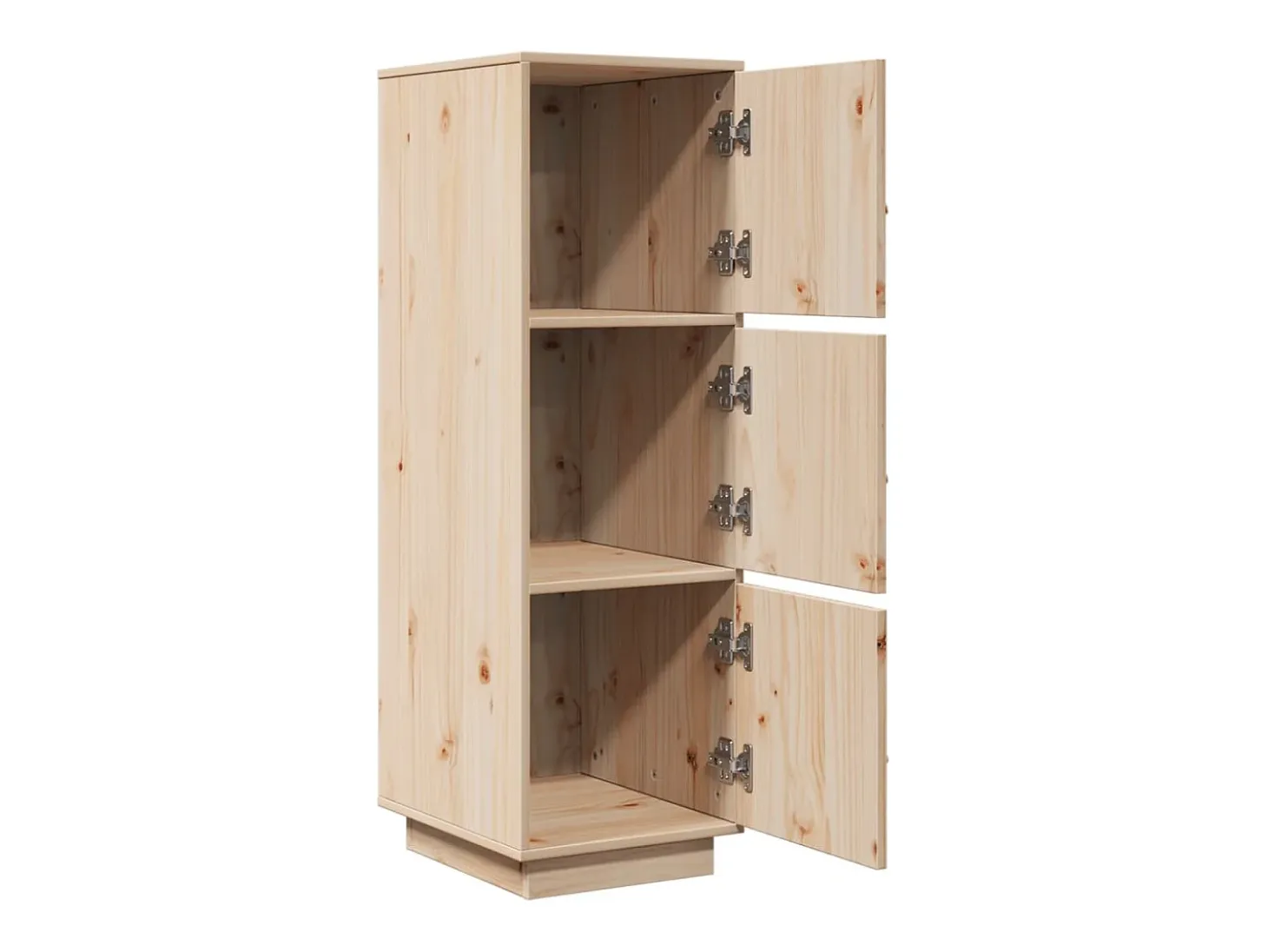 Aparador buffet cómoda armario mueble organizador cocina salón salón alto 34 x 40 x 108,5 cm madera maciza de pino marrón 02_0032185