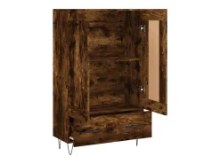 Aparador buffet cómoda armario mueble organizador cocina salón salón alto 69,5 x 31 x 115 cm madera contrachapada marrón 02_0033398