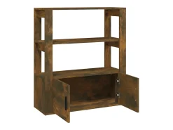 Aparador buffet cómoda armario mueble organizador cocina salón salón 80 x 30 x 90 cm madera contrachapada marrón 02_0031107