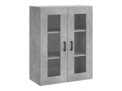 Aparador buffet cómoda armario mueble organizador cocina salón salón alto 69,5 x 34 x 180 cm madera contrachapada gris 02_0034691