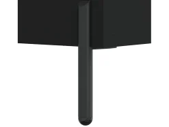Aparador buffet cómoda armario mueble organizador cocina salón salón 34,5 x 32,5 x 90 cm madera contrachapada negra 02_0035870