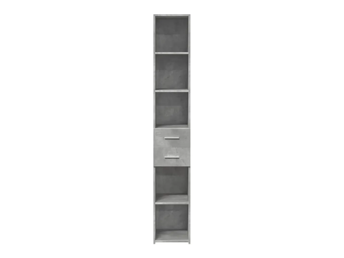 Aparador buffet cómoda armario mueble organizador cocina salón salón alto 30 x 42,5 x 185 cm madera contrachapada gris 02_0034237