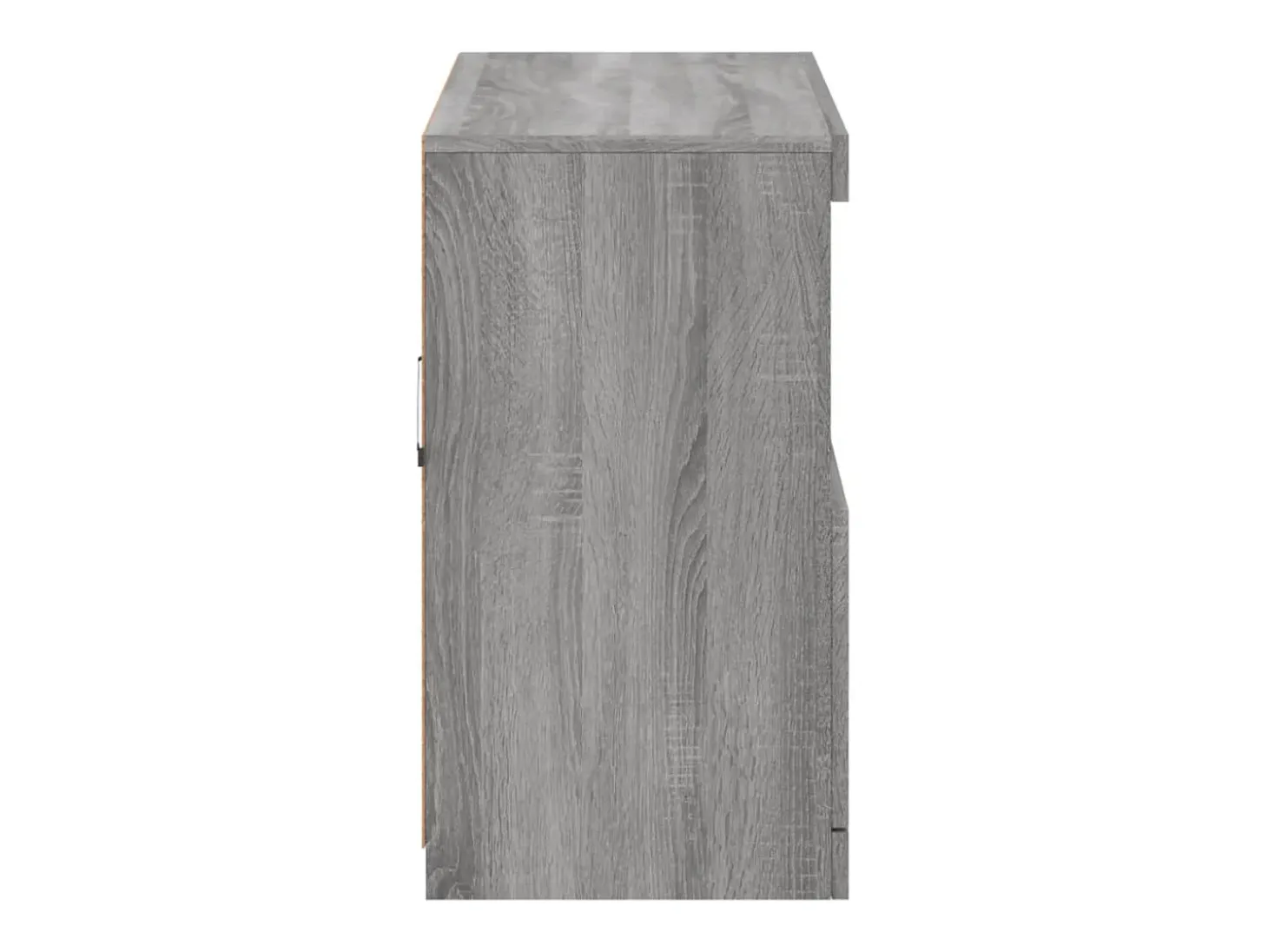 Aparador buffet cómoda armario mueble organizador cocina salón salón con luces LED Sonoma 81 x 37 x 67 cm gris 02_0030084