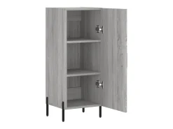 Aparador buffet cómoda armario unidad de almacenamiento organizador cocina salón salón Sonoma 34,5 x 34 x 90 cm madera contrachapada gris 02_0036319
