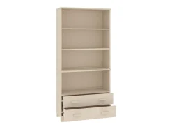 Aparador buffet cómoda armario mueble organizador cocina salón salón madera maciza de pino marrón miel 02_0032151