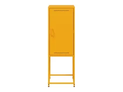 Aparador buffet cómoda armario mueble organizador cocina salón salón amarillo mostaza 36 x 39 x 107 cm acero Amarillo 02_0035691