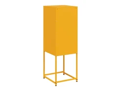 Aparador buffet cómoda armario mueble organizador cocina salón salón amarillo mostaza 36 x 39 x 107 cm acero Amarillo 02_0035691