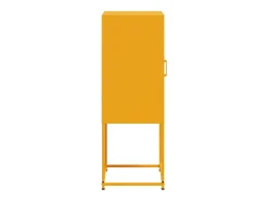 Aparador buffet cómoda armario mueble organizador cocina salón salón amarillo mostaza 36 x 39 x 107 cm acero Amarillo 02_0035691