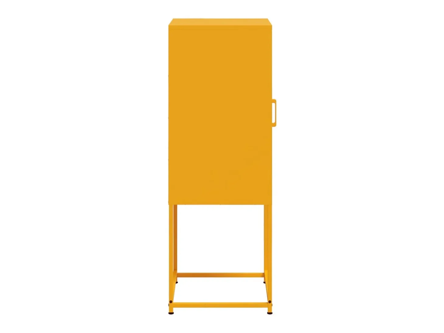 Aparador buffet cómoda armario mueble organizador cocina salón salón amarillo mostaza 36 x 39 x 107 cm acero Amarillo 02_0035691