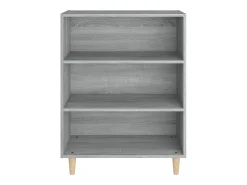 Aparador buffet cómoda armario unidad de almacenamiento organizador cocina salón salonsonoma 69,5 x 32,5 x 90 cm madera contrachapada gris 02_0036427