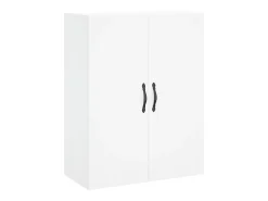Aparador buffet cómoda armario mueble organizador cocina salón salón alto 69,5 x 34 x 180 cm madera contrachapada blanco 02_0032755