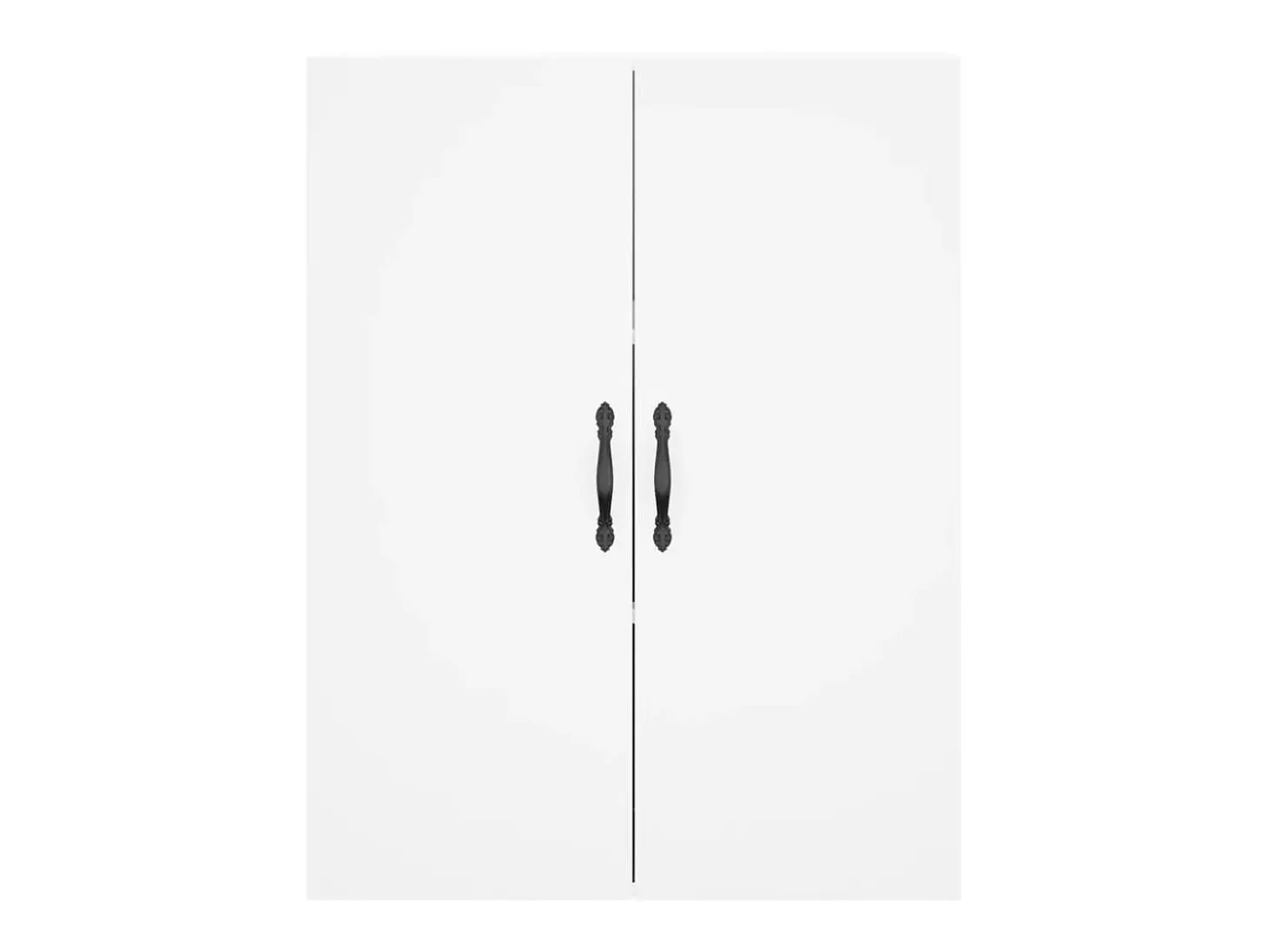 Aparador buffet cómoda armario mueble organizador cocina salón salón alto 69,5 x 34 x 180 cm madera contrachapada blanco 02_0032755