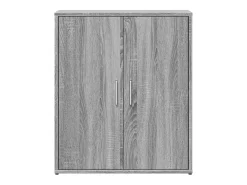 Aparador buffet cómoda armario unidad de almacenamiento organizador cocina salón salón juego de 2 sonoma 60 x 31 x 70 cm madera contrachapada gris 02_0036957