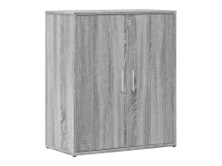 Aparador buffet cómoda armario unidad de almacenamiento organizador cocina salón salón juego de 2 sonoma 60 x 31 x 70 cm madera contrachapada gris 02_0036957