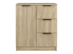 Aparador buffet cómoda armario unidad de almacenamiento organizador cocina salón salón Sonoma 60 x 30 x 70 cm madera contrachapada marrón 02_0031586